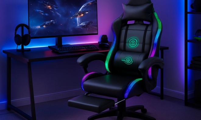 Profi Gamer szék masszázs funkcval