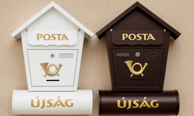 Postaláda újságtartóval-2 színben