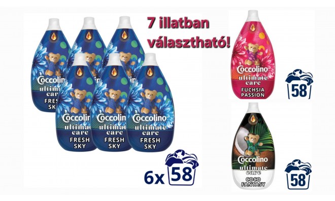 Coccolino öblítő 6 x 870 ml