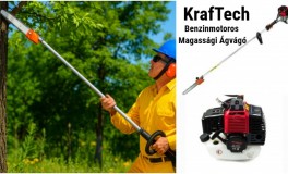 Kraftech benzines magassági ágvágó