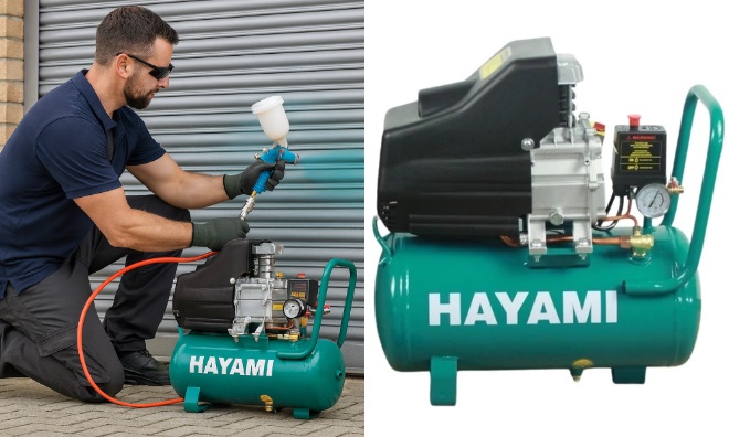 HAYAMI légkompresszor - 24L, 8 bar
