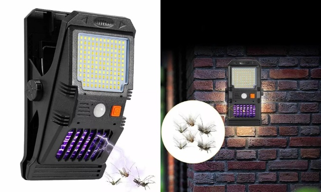Napelemes reflektor 128 SMD LED