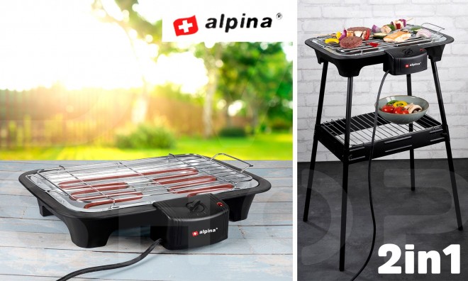 ALPINA 2in1 Elektromos BBQ