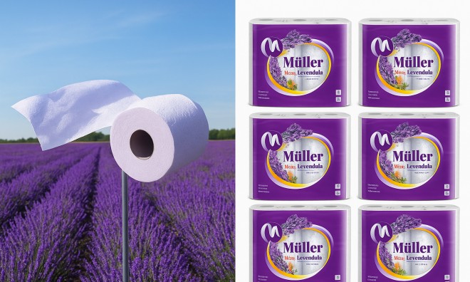 MÜLLER LEVENDULA 6x24 tek. WC papír