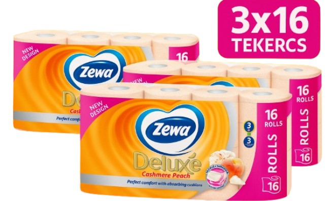 3x16 tekercs Zewa Deluxe wc papír