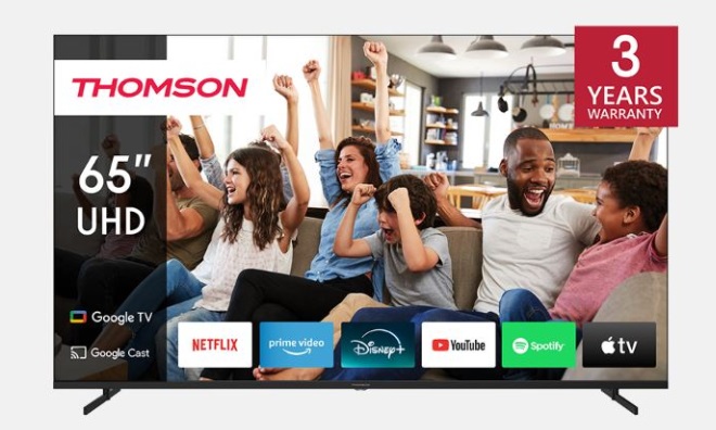 Thomson 65'' 4K UHD Smart Google tv