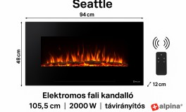 Elektromos fali kandalló 2000W