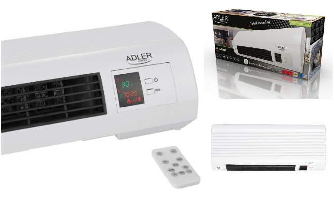ADLER fali hősugárzó 1000-2000W