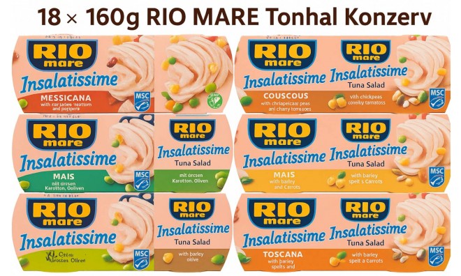 18x160g RIO MARE Tonhal Konzerv