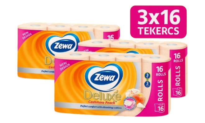 3x16 tekercs Zewa Deluxe wc papír