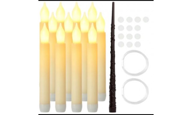12 db-os LED-gyertya szett