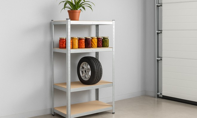 4 szintes salgó polc 150x70x30 cm