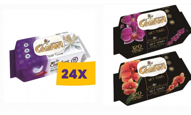 6 x myComfort Nedves Törlőkendő