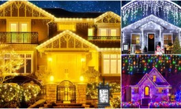 15m, 300 LED jégcsap fény füzér