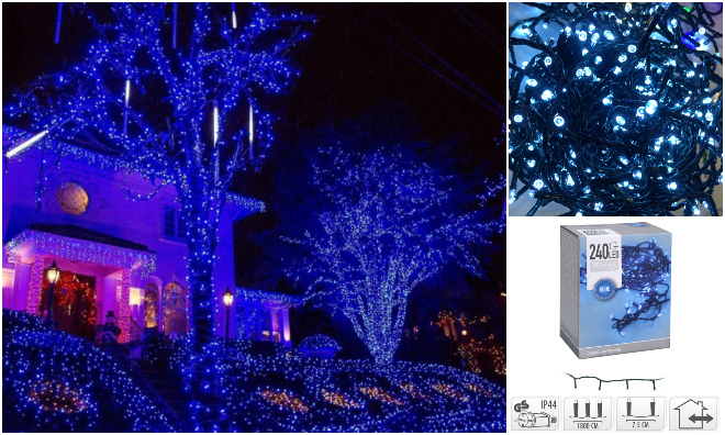 240 LED dekor fényfüzér 18m