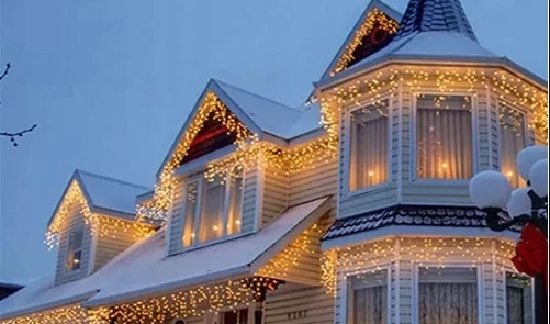 12m, 360 LED jégcsap fényfüzér