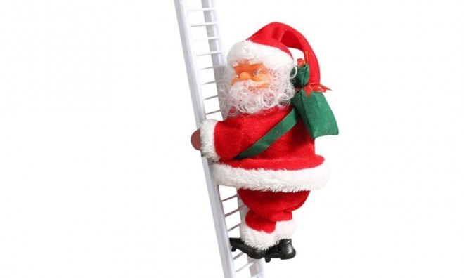 Létrán Mászó Karácsonyi Mikulás