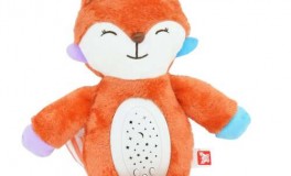 Világító, zenélő plüss róka