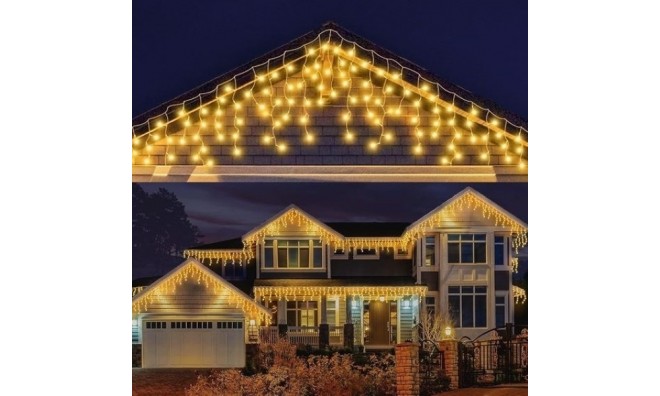 500 LED Karácsonyi jégcsapfényfüzér 2