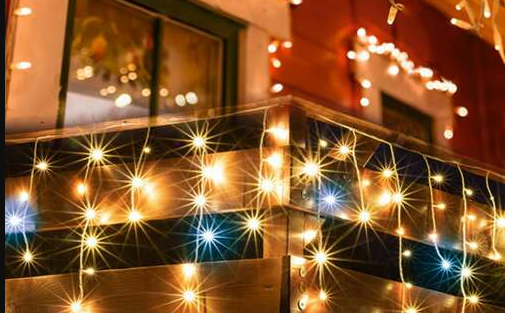 Csillogó Jégcsap Fényfüzér 25 m