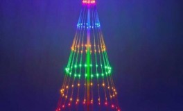 LED Karácsonyfa Forma Fényfüzér