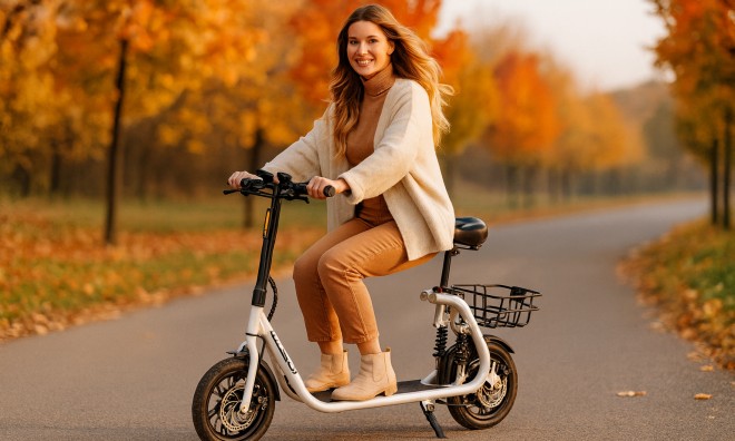 Elektromos Roller levehető üléssel