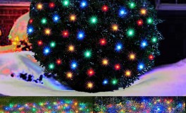 Karácsonyi konnektoros LED fényháló