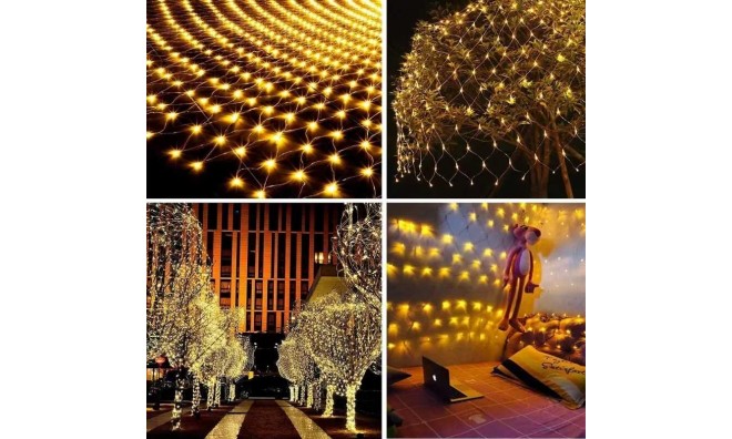 Karácsonyi konnektoros LED fényháló 3