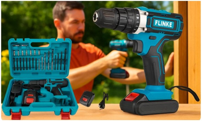Flinke akkus fúrógép szett 48V