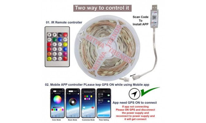 10 m Karácsonyfa LED fűzér 2