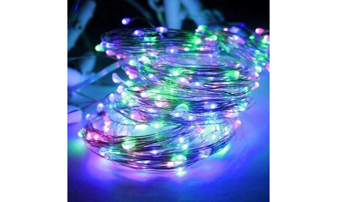 10 m karácsonyi drót fényfűzér 4