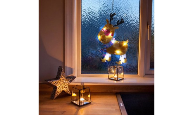 4 db LED-es PVC ablakdekor 