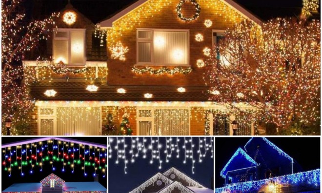 600 LED , 32M Jégcsap Fényfüzér