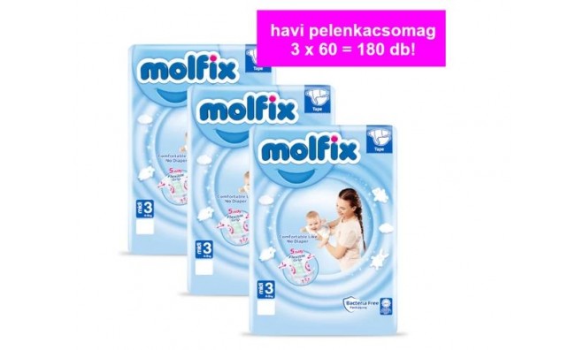 Molfix Havi pelenkacsomag Jumbo