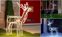 LED rénszarvas mozgó fejű 100 cm