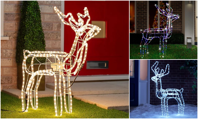 LED rénszarvas mozgó fejű 100 cm