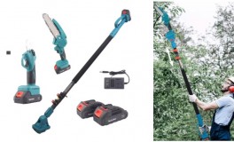 Magassági ágvágó szett 2 akkus 48V