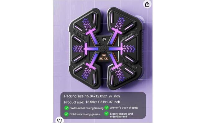 Zenés Boxfal LED Fényekkel 2