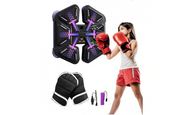 Zenés Boxfal LED Fényekkel