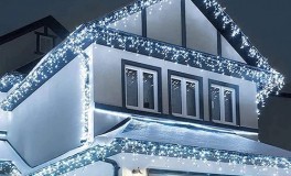 240 LED-es jégcsap fényfüzér