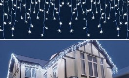 360 LED jégcsap fényfüzér