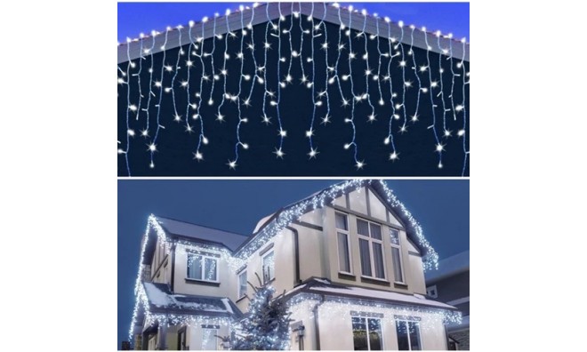 360 LED jégcsap fényfüzér