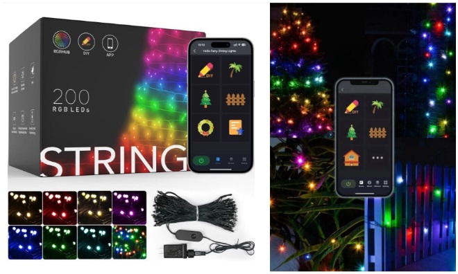 WIFI Smart 20M LED RGB fényfüzér