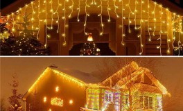 360LED-es prémium jégcsap fényfüzér