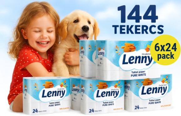 Lenny 6x24 WC-papír MEGA PACK