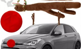 Karácsonyi dekor autóra