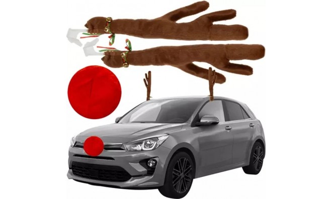 Karácsonyi dekor autóra