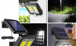 108 LED-es napelemes reflektor 