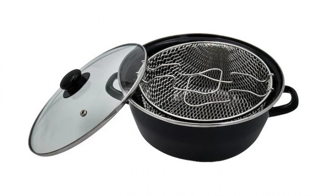 Zománcozott fritőz 4,3 l, Ø24 cm