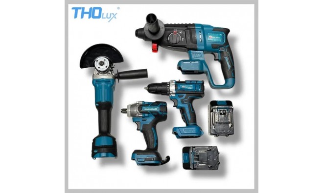 THO 4 részes akkus szerszámkészlet